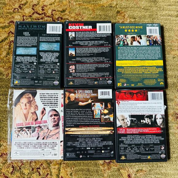 Variety of 6 DVDs including 4 Kevin Costner movies Tested and Working - Picture 2 of 2